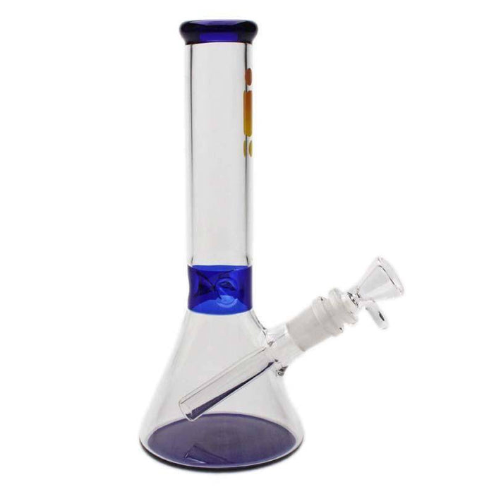 Glass Bong - 10" Blue Beaker - Limited Time - Infyniti