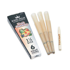 RTL - Pre Rolled Cones King Palm Hemp 1.25 Fruit Passion 6 Per Pack - King Palm