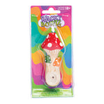 Ceramic Pipe Wacky Bowlz Tri Mushroom 4" - Wacky Bowlz