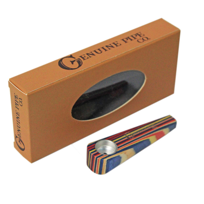Wooden Pipe Genuine Pipe Co Rainbow - Genuine Pipe Co.
