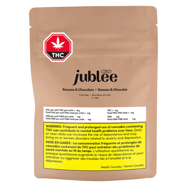 Edibles Solids - SK - Jublee Banana & Chocolate CBD Fruit Bites - Format: