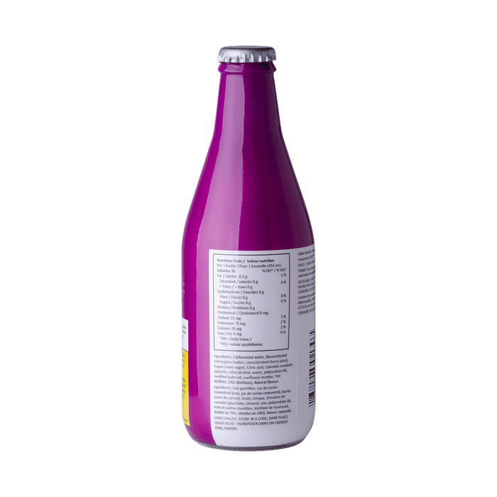 Edibles Non-Solids - AB - Little Victory Sparkling Dark Cherry 1-1 THC-CBD 2.5mg Beverage - Format: - Little Victory