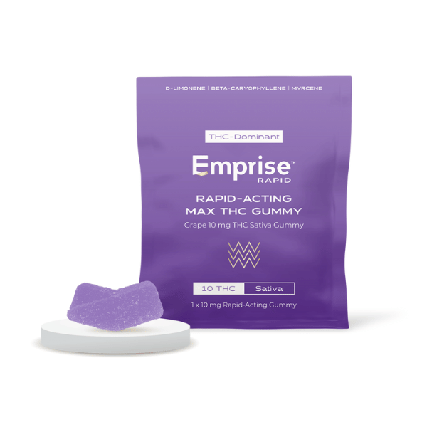 Edibles Solids - SK - Emprise Rapid Grape THC Gummies - Format: