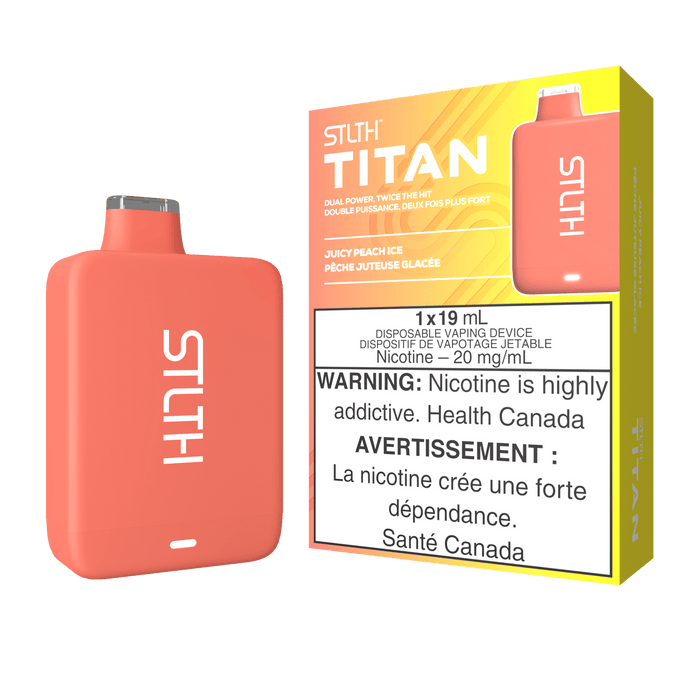 *EXCISED* RTL - STLTH Titan Disposable Vape Juicy Peach Ice - STLTH