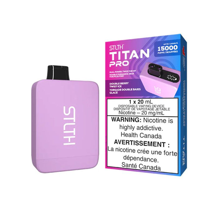 *EXCISED* RTL - Disposable Vape STLTH Titan Pro Double Berry Twist Ice