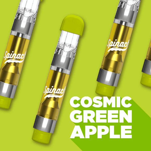 Extracts Inhaled - SK - Spinach Cosmic Green Apple THC 510 Vape Cartridge - Format: - Spinach