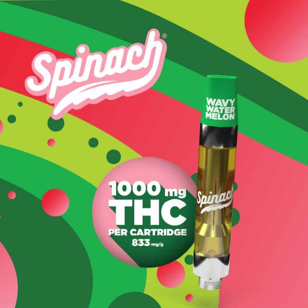 Extracts Inhaled - SK - Spinach Wavy Watermelon THC 510 Vape Cartridge - Format: - Spinach