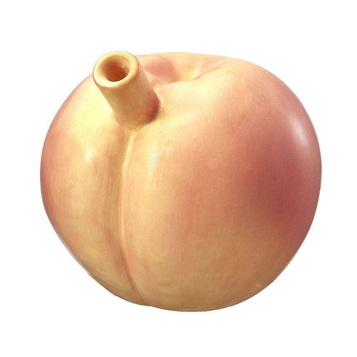 Ceramic Pipe Peach Shaped - Roasted and Toasted