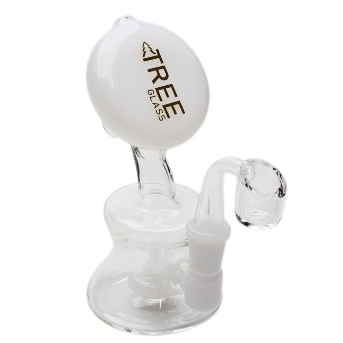 Glass Rig Tree Glass 6" Mega Mouthpiece Circ with Banger - Tree Glass