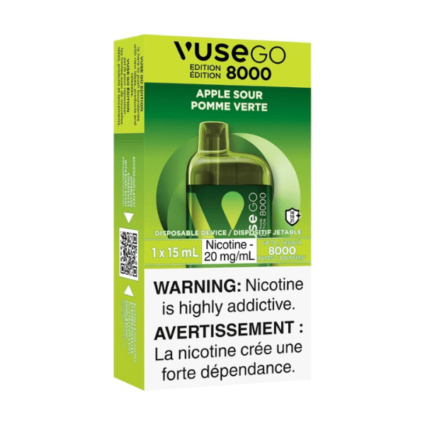Vaping Supplies - Vuse GO 8000 Disposable Apple Sour - Vuse