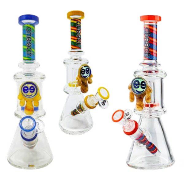 Cheech Glass - 11" Honey Drip Dual Chamber Beaker - Cheech Glass