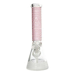 Cheech Glass - 14" Sandblasted Illuminati Beaker - Pink - Cheech Glass