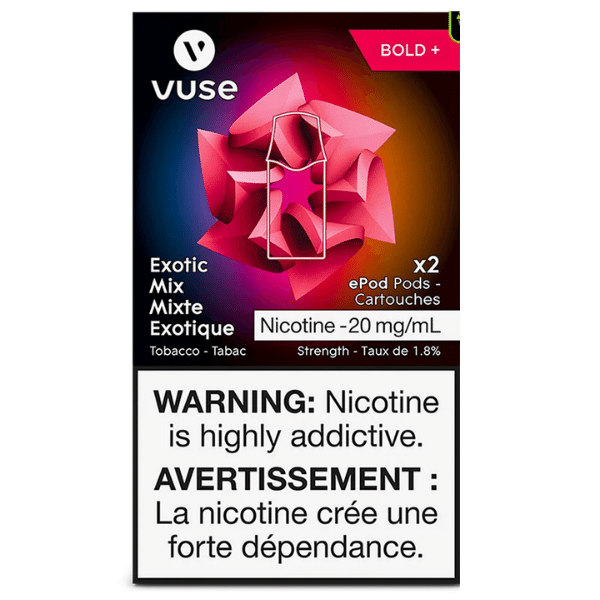 Vaping Supplies - Vuse ePOD - Exotic Mix Tobacco - Vuse