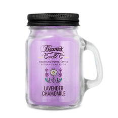 Candle Beamer Double Shot Aromatic Home Series Lavender Chamomile Small Glass Mason Jar 4oz - Beamer