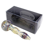 RTL - Glass Pipe Genuine Pipe Co 3" Double Blown Fumed - Genuine Pipe Co.