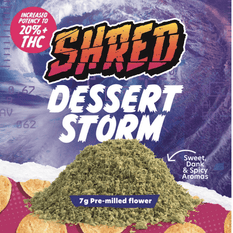 Dried Cannabis - SK - Shred Dessert Storm Milled Flower - Format: - Shred