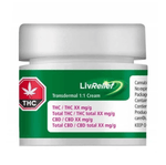 Topicals - MB - LivRelief Transdermal 1-1 THC-CBD Cream - Format: - LivRelief