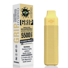 *EXCISED* RTL - Disposable Vape Pop Hybrid Grip Mesh 5500 Puff Iced Mango Pineapple 2.0% - Pop Vapor