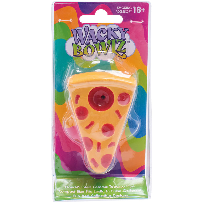 Ceramic Pipe Wacky Bowlz Pizza 3.25" - Wacky Bowlz