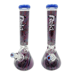 Glass Bong Rekt 9mm 3D Swirls 14"