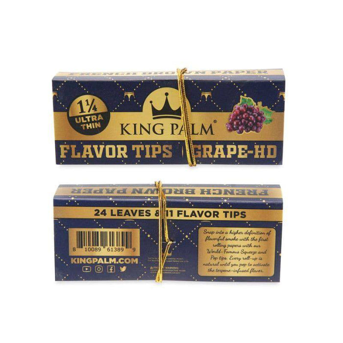 RTL - Papers King Palm 1.25 French Brown with Flavored Tips Grape HD - King Palm