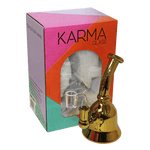 Glass Dab Rig Karma 6" Metallic Gold Kettle - Karma