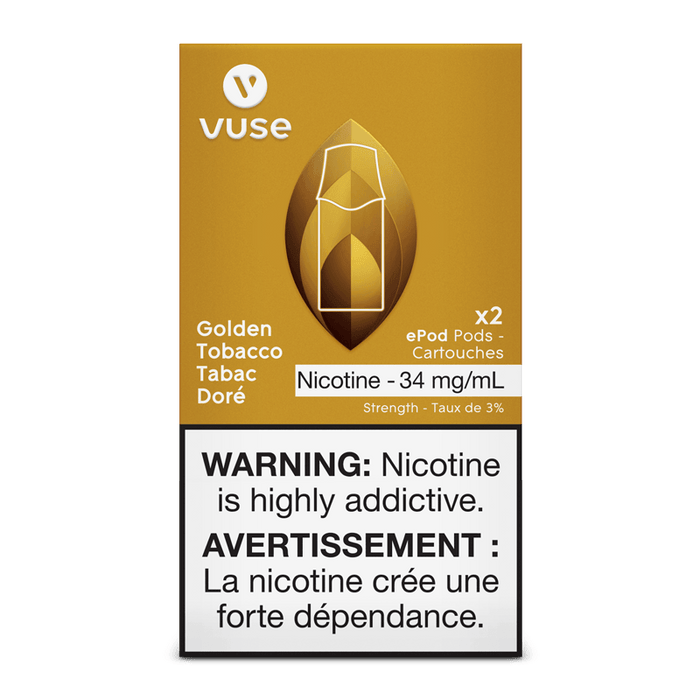 Vaping Supplies - Vuse ePOD - Golden Tobacco - Vuse