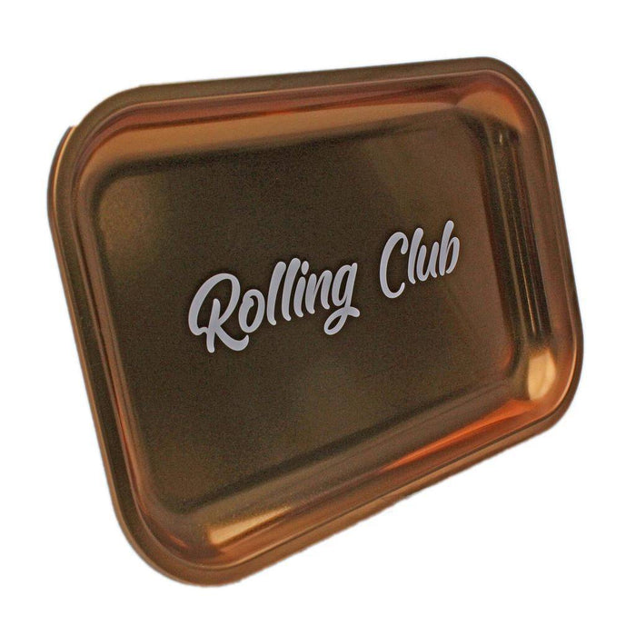 Rolling Club Metal Rolling Tray - Medium - Gold - Rolling Club