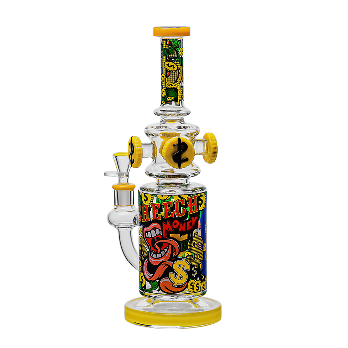 Glass Bong Cheech Glass Lets Gamble Design 13" - Cheech Glass