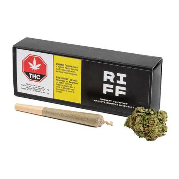 Dried Cannabis - AB - RIFF Subway Scientist Pre-Roll - Grams: - RIFF