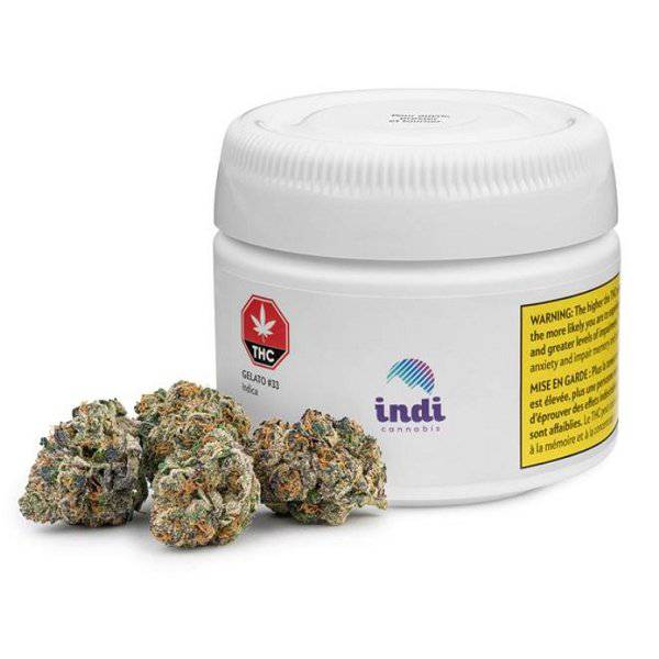 Dried Cannabis - MB - Indi Gelato #33 Flower - Format: - Indi