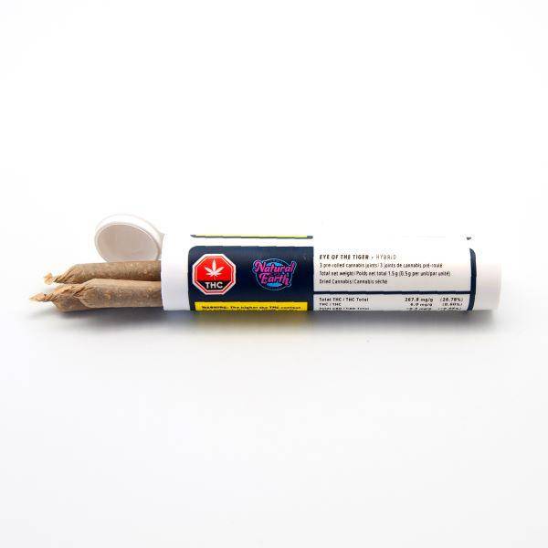 Dried Cannabis - MB - Natural Earth Craft Cannabis Eye of the Tiger Pre-Roll - Format: - Natural Earth Craft Cannabis