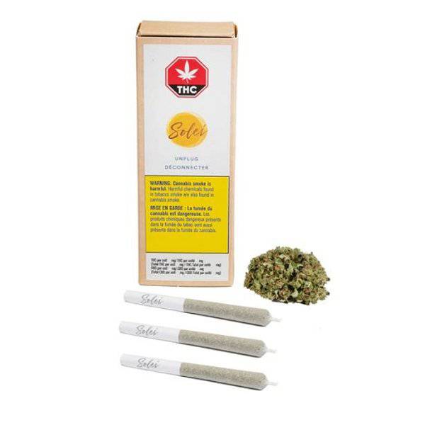 Dried Cannabis - MB - Solei Unplug Pre-Roll - Grams: - Solei