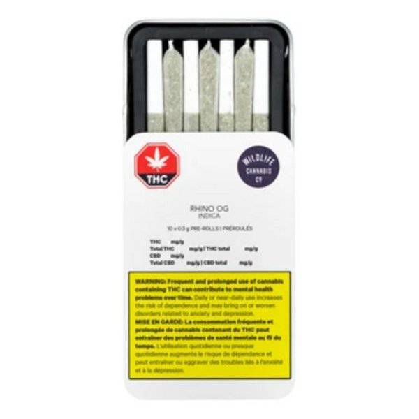 Dried Cannabis - MB - Wildlife Rhino OG Pre-Roll - Format: - Wildlife