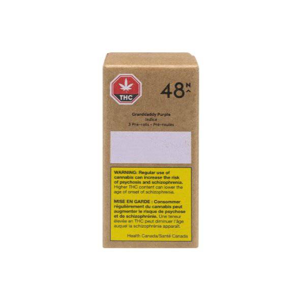 Dried Cannabis - SK - 48North Granddaddy Purple Pre-Roll - Format: - 48North