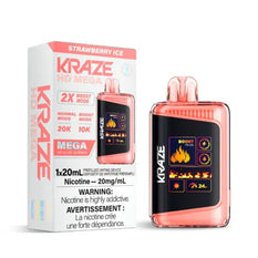 *EXCISED* RTL - Disposable Vape Kraze HD Mega 20k Puff Strawberry Ice