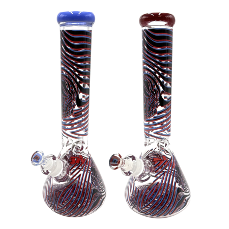 Glass Bong Rekt 9mm 3D Rose 14