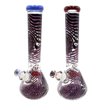 Glass Bong Rekt 9mm 3D Rose 14"