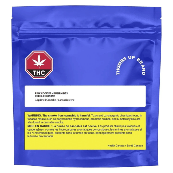 Dried Cannabis - MB - Thumbs Up Brand Pink Cookies x Kush Mints Flower - Format: - Thumbs Up Brand