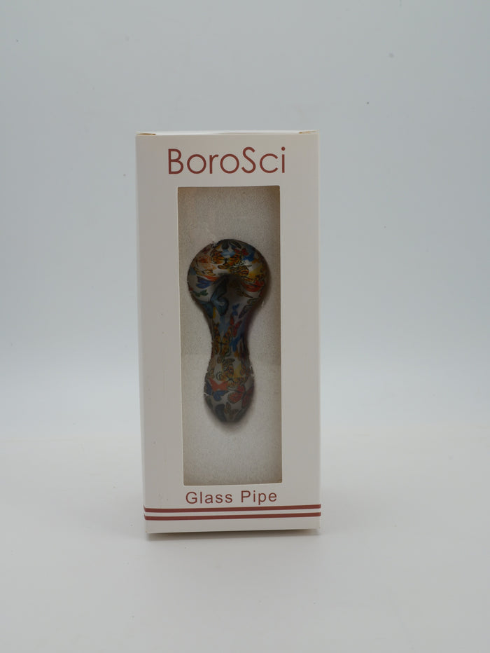 Glass Pipe Borosci Scribbler Design 4.3" - BoroSci