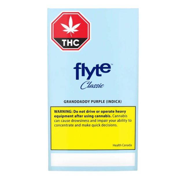 Extracts Inhaled - MB - Flyte Granddaddy Purple THC 510 Vape Cartridge - Format: - Flyte