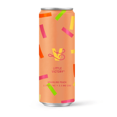 Edibles Non-Solids - SK - Little Victory Sparkling Peach 1-1 THC-CBD 2.5mg Beverage - Format: - Little Victory