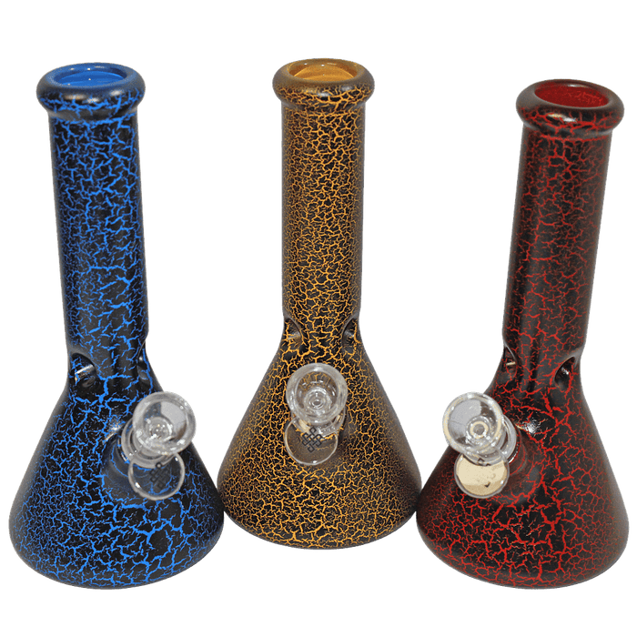 Glass Bong Karma 9" Beaker Lightning Plated - Karma