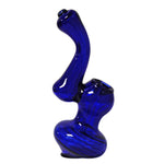 Glass Bubbler Genuine Pipe Co 5" Stand Up Blue - Genuine Pipe Co.