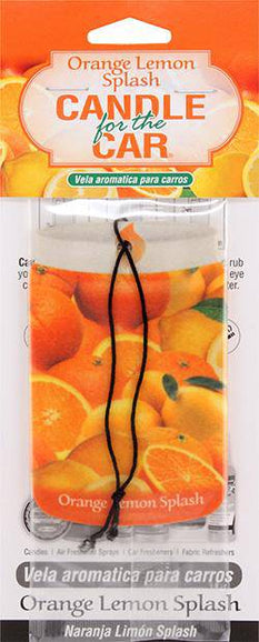 Odor Eliminator - Smoke Odor - Candle for the Car - Orange Lemon Splash - Smoke Odor
