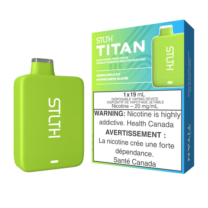 *EXCISED* RTL - STLTH Titan Disposable Vape Green Apple Ice - STLTH