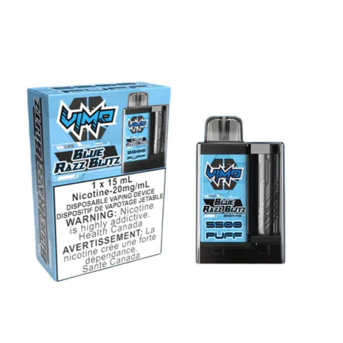 *D/C - EXCISED* RTL - Disposable Vape Vimo 5500 Puff Blue Razz Blitz - Vimo