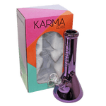 Glass Bong Karma 9" Beaker Metallic - Karma
