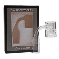 Glass Concentrate Accessory CannAccessories Reactor Quartz Banger 14mm Female 90 Degree - CannAccessories