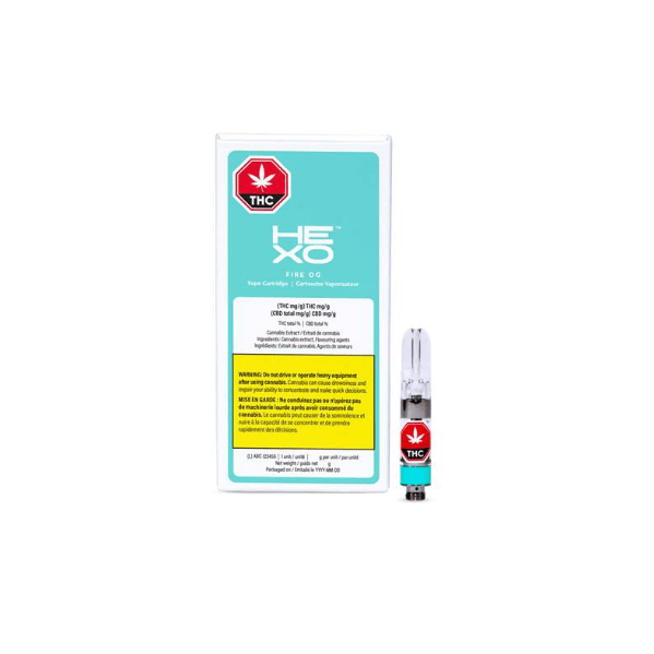 Extracts Inhaled - MB - Hexo Fire OG THC 510 Vape Cartridge - Format: - Hexo